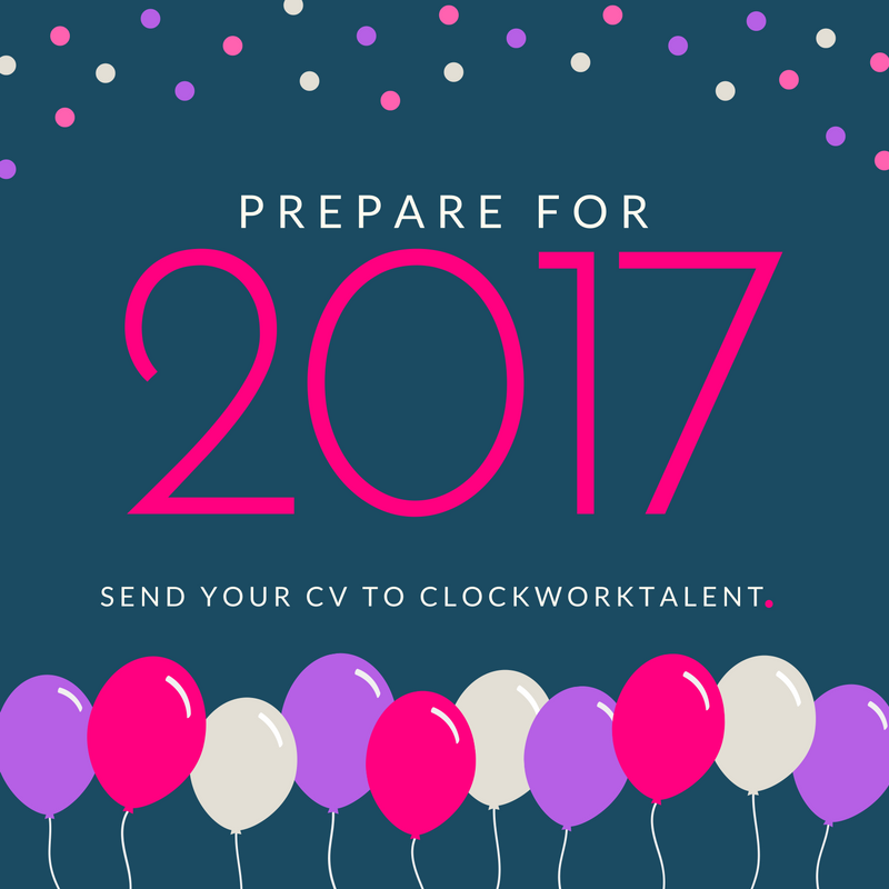 Prepare For 2017 with balloons and pink, purple and white