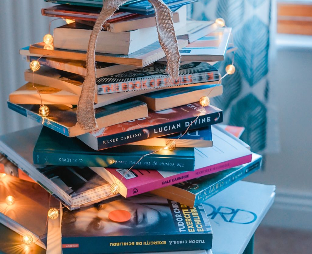 Books in a stack