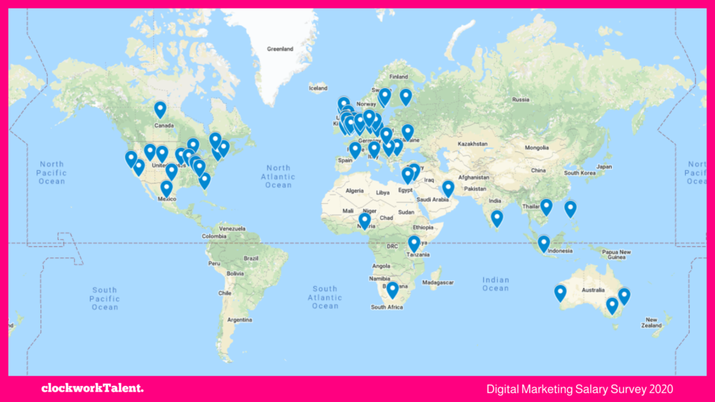 Map clockworkTalent Salary Survey