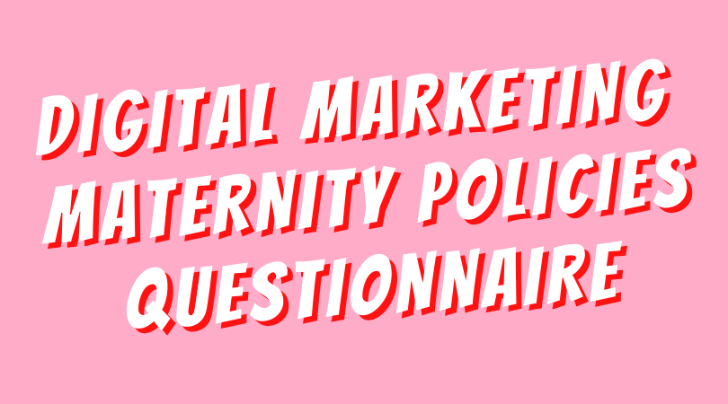 maternity packages in digital marketing pink writing