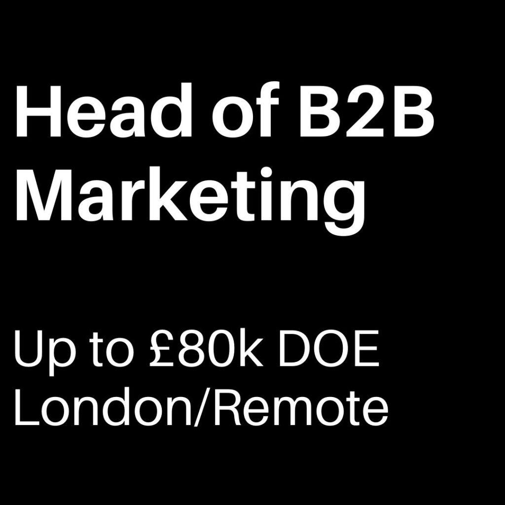 Head of B2B Marketing