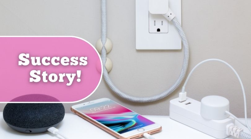 Success Story image with power sockets and plugs