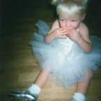 Ellie Morgan as a baby ballerina