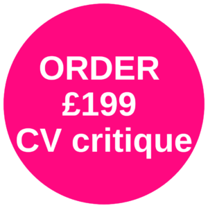 Pink button to order "199 CV critique